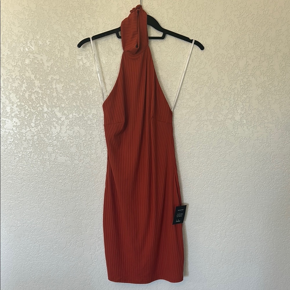 NWT Lulus halter bodycon dress